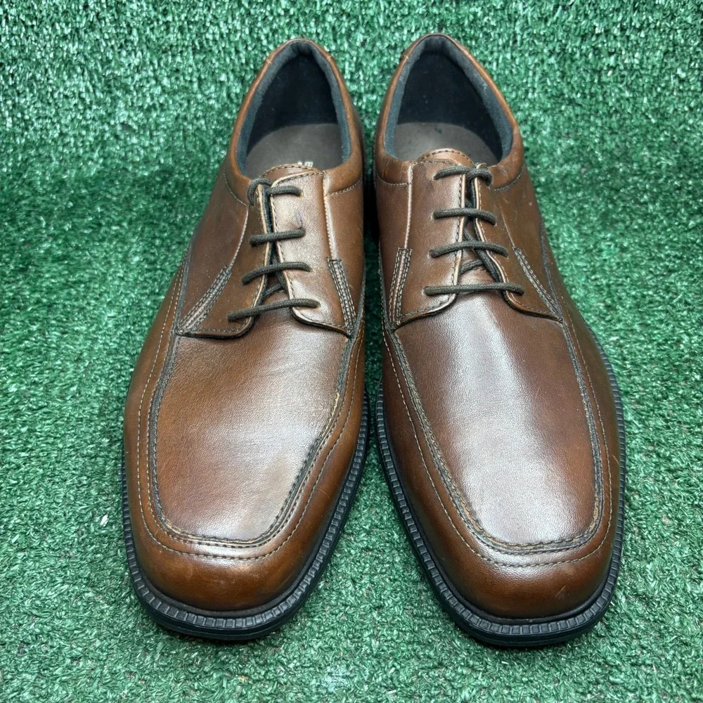 Bostonian Flexlite Leather Lace Up Square Toe Classic Oxford Brown Mens Size 12M